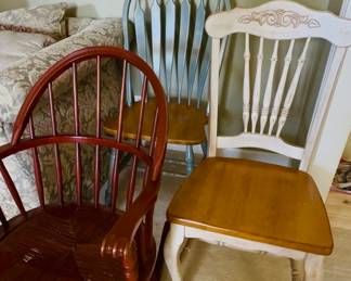 Single chairs—front one is rocking chair