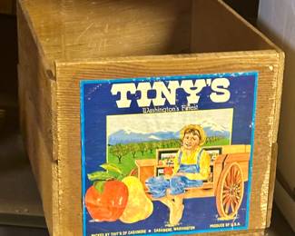 Small fruit box with label