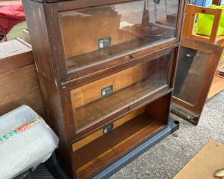 Assorted stackable sections for barrister bookshelves, not complrte