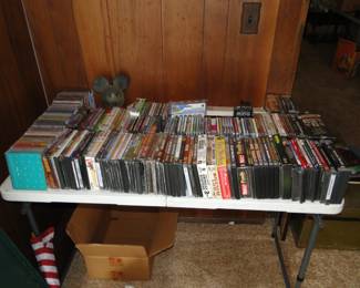 DVDs, CDs, VHS