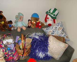 Vintage Easter and plush