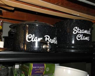 Graniteware Clam pots