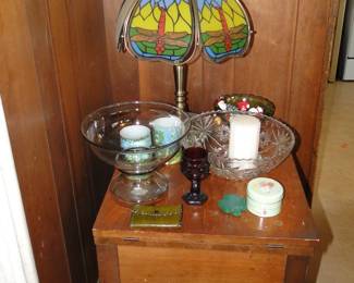 Sewing machine, lamp, etc.