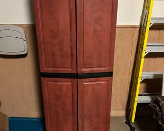 Storage utility cabinet, 26"W x 18"D x 69"H, $58