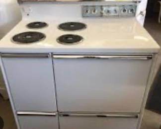 1962 GE electric double oven with push button controls that is still in use today!!!!