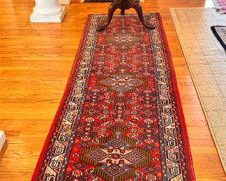 Tilt top table & Persian runner