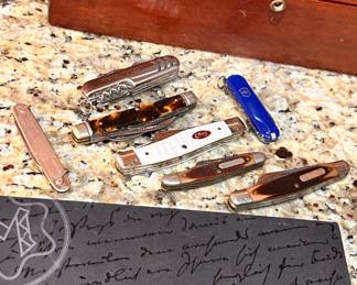 Mont Blanc pen - Case knives - Great box collection