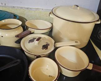 vintage metal cookware