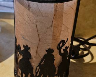 small cowboy lamp