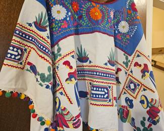 vibrant folk blouse
