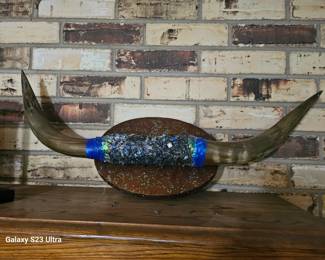 a bedazzled set of horns