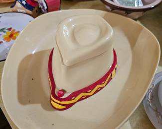 Snack hat for dip and chips