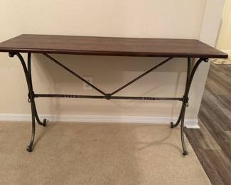 French Bistro\Console \sofa\Entry Table Cast Iron Base