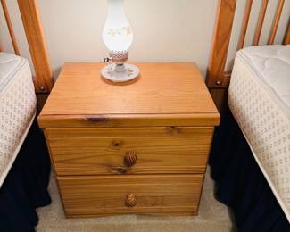 Solid Knotted Pine Nightstand