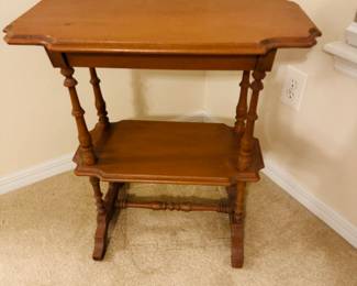 Vintage Solid OAK / Cherry / Walnut Telephone / Drink Tables