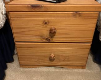 Solid Knotted Pine Nightstand