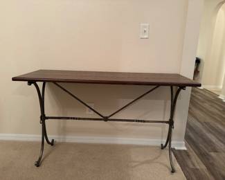 French Bistro\Console \sofa\Entry Table Cast Iron Base