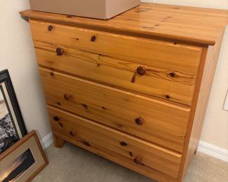 Solid Knotted Pine Bachelors Chest