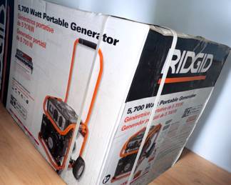 Brand new in box Ridgid 5700 Watt portable Generator