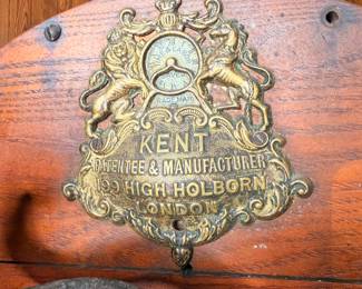 19th century knife sharpener/cleaner. Kent patentee and manufacturer London. 199 high holborn.
