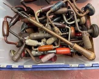 Vintage and Antique Hand Drills -- Used By My Greatgrandfather and Grandfather in Their furniture Making Business