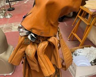 MacGregor All Leather Golf Bag (with our w/out clubs)
