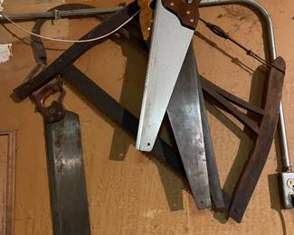Vintage hand saws 