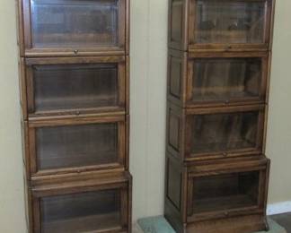 Oak 4 Stack Bookcases