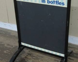 1940's - 1950's Hires Root Beer Sidewalk Sign - 32" Tall & 20" Wide