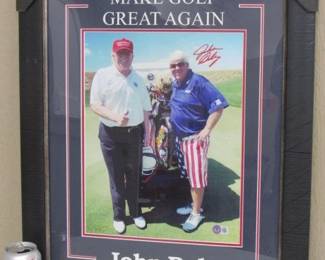John Daly (autographed) & Trump Photo - Certified by Beckett
