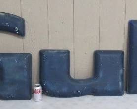 1960's Gulf Station Letters - 28" Tall