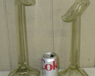 Early Glass Shoe Store Shoe Display Stands