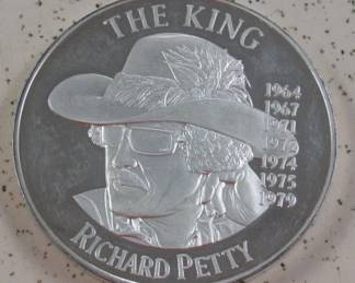 Richard Petty 1 Pound Silver Round