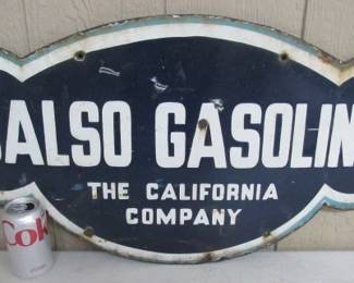 Porcelain Calso Gasoline Sign
