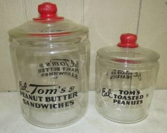 Tom's Snack & Peanut Jars