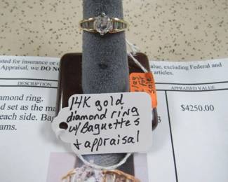 14K Diamond Ring