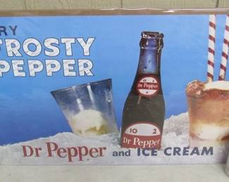 Dr Pepper & Ice Cream Sign