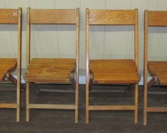 1940's - 1950's Mid-South Fair Memphis, TN Folding Wood Chairs