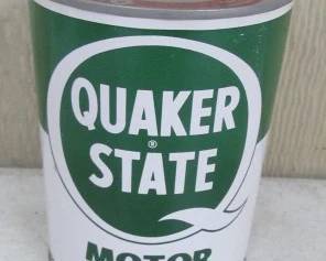 Metal Full Can Quaker State Motor Oil