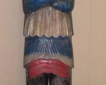 6'9" Tall Wooden Cigar Indian