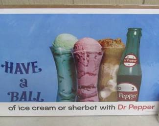 Dr Pepper & Ice Cream Sign