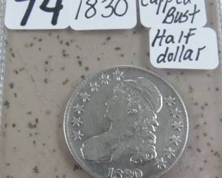 1830 Capped Bust Half Dollar