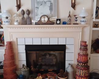 2 sets of stacking boxes, signed limited edition African American old woman print plus much more.