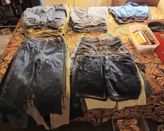 Denim shorts and pants