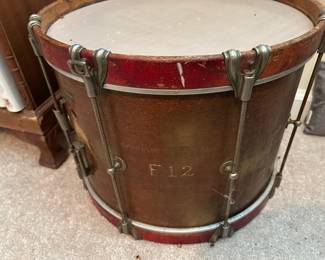 Vintage Leedy wooden drum stamped Nashville City Schools