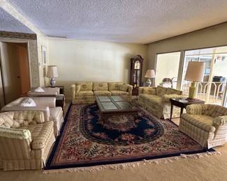 The livingroom before and after Heritage staging.
