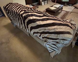 Full body zebra pelt
