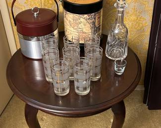 Vintage bar ware.