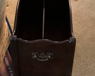 Ethan Allen magazine holder.