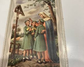 Girl Scout promise card